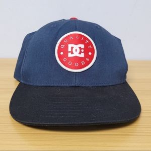 DC‎ Shoes Navy Blue Black Hat Cap Adjustable Snapback Skate OSFA